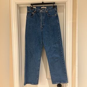 Levi’s Ribcage Straight Classic Blue Denim Jeans